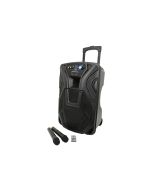 QTX Busker 12 Portable Rechargeable PA Speaker Karaoke MICS USB SD FM Bluetooth 