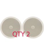 2x Adastra Ceiling Speaker With Directional Tweeter C8D 120w 8" Inch White 