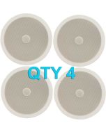 4x Adastra Ceiling Speaker With Directional Tweeter C8D 120w 8Inch White 