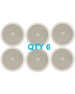 6x Adastra Ceiling Speaker With Directional Tweeter C8D 120w 8 Inch White 