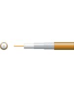 Mercury Eco Rg6 Foamed Pe Coaxial Cable With Aluminum Braid - 100m Brown
