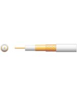 Mercury 100u Foamed Pe Coaxial Cable With Cca Braid - 100m White