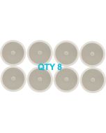 8x Adastra Ceiling Speaker With Directional Tweeter C8D 120w 8" Inch White 