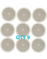 9x Ceiling Speaker With Directional Tweeter C8D 120w 8" Inch White 