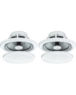 2x 5inch 80w Moisture Resistant Ceiling Speakers for Bathroom or Kitchen b402 B