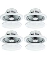 4x Ceiling Speakers, 5inch 80w Moisture Resistant for Bathroom or Kitchen b402 B