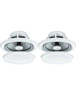 E-audio Pair 5" Moisture Resistant Ceiling Speakers 80W For Bathroom