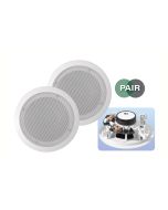 e-audio B409A 5.25" 2-Way Ceiling Speakers 8ohms 80W White