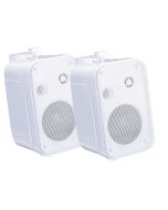 E-audio 3.5" 2 Way Mini Speakers 8ohms 100W White Pair