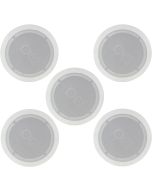 5x WHITE Ceiling Speakers with Dual Tweeters 6.5" 952.537