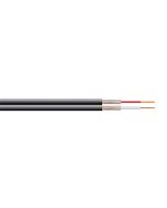 FIG8 FLEXIBLE 16 STRAND BLACK INDIVIDUALLY SCREENED 2 CORE CABLE 100m