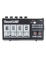 Soundlab 4 Channel Mono Microphone Mixer With Effects