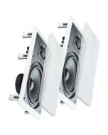 2x Hifi Audio Home Cinema Surround Sound Speaker In Wall Mount Passive Speakes