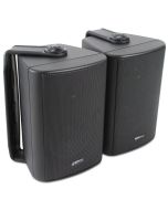 OUTDOOR STEREO SPEAKERS WEATHER RESISTANT PAIR WALL MOUNTED LOUDSPEAKERS NEW