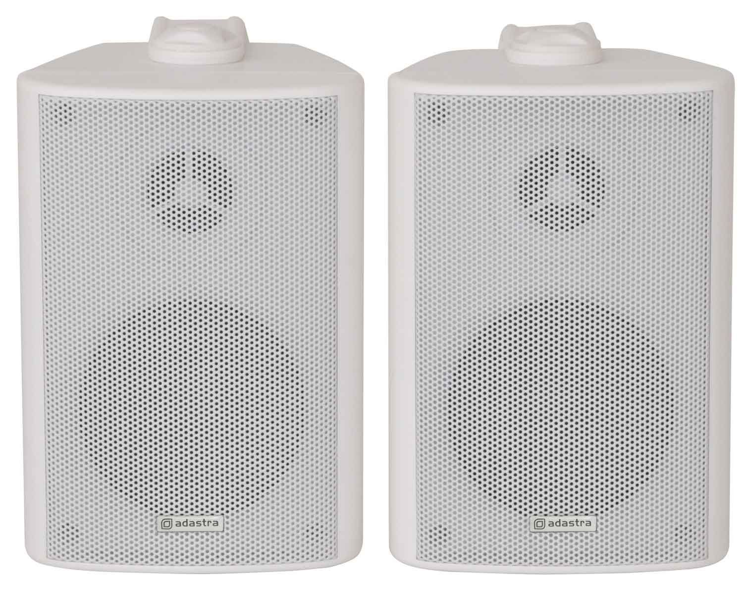 Music Package 4x White Wall Speakers, Bluetooth Amplifier,Cable