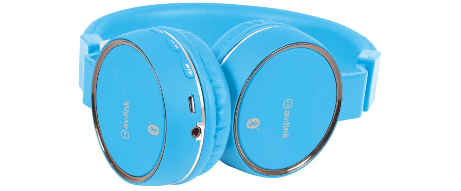 Avlink Pbh10-blu Wireless Bluetooth Headphones Blue