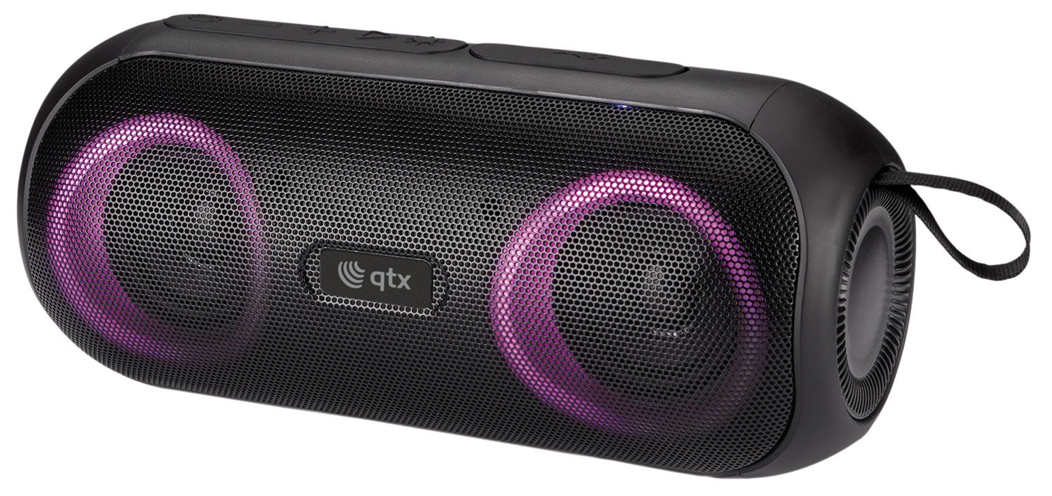 Qtx Partypod 16w Bluetooth Speaker With Rgb Light Effect