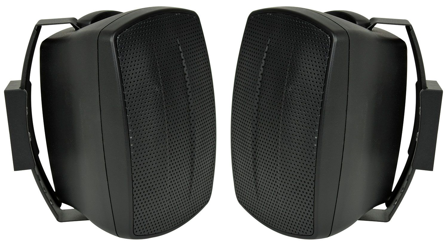 Black 8 Ohm Wall Mount Speakers For Music Or Surround Sound,pair