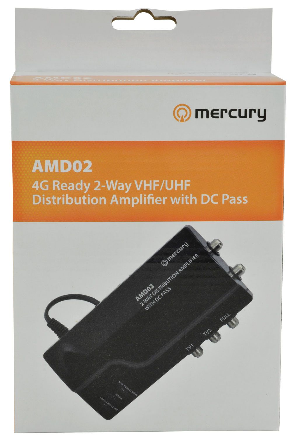 Mercury Amd02 2 Way Vhf/uhf Distribution Amplifier