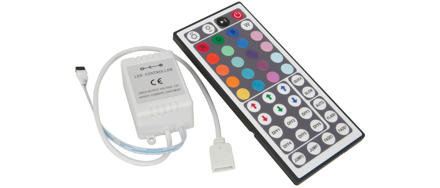 Lyyt Ltc44ir Rgb Tape Controller With 44 Key Multi Function Ir Remote