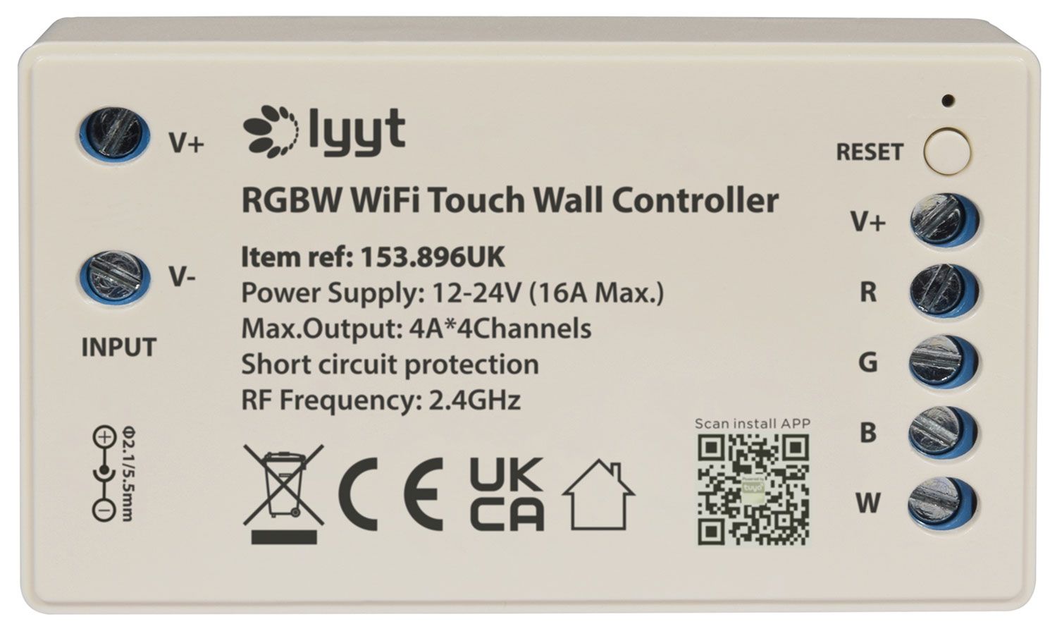 LED Rgbw Wifi Touch Wall Controller