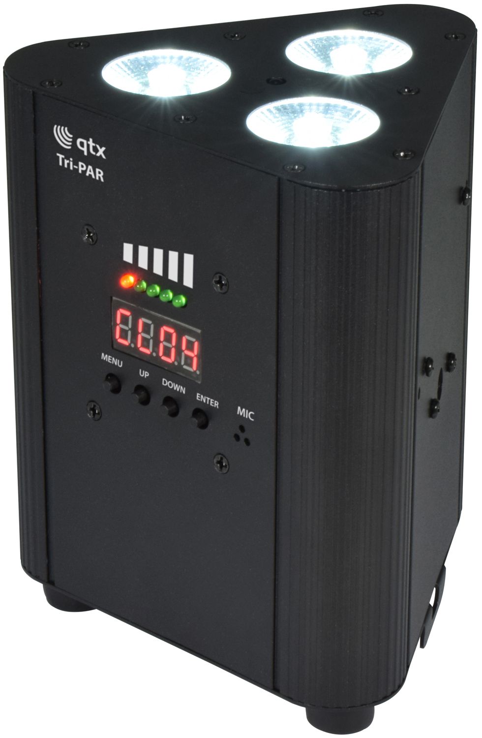 Qtx Tri-par Rechargeable DMX Par Uplighter Wall Wash Light