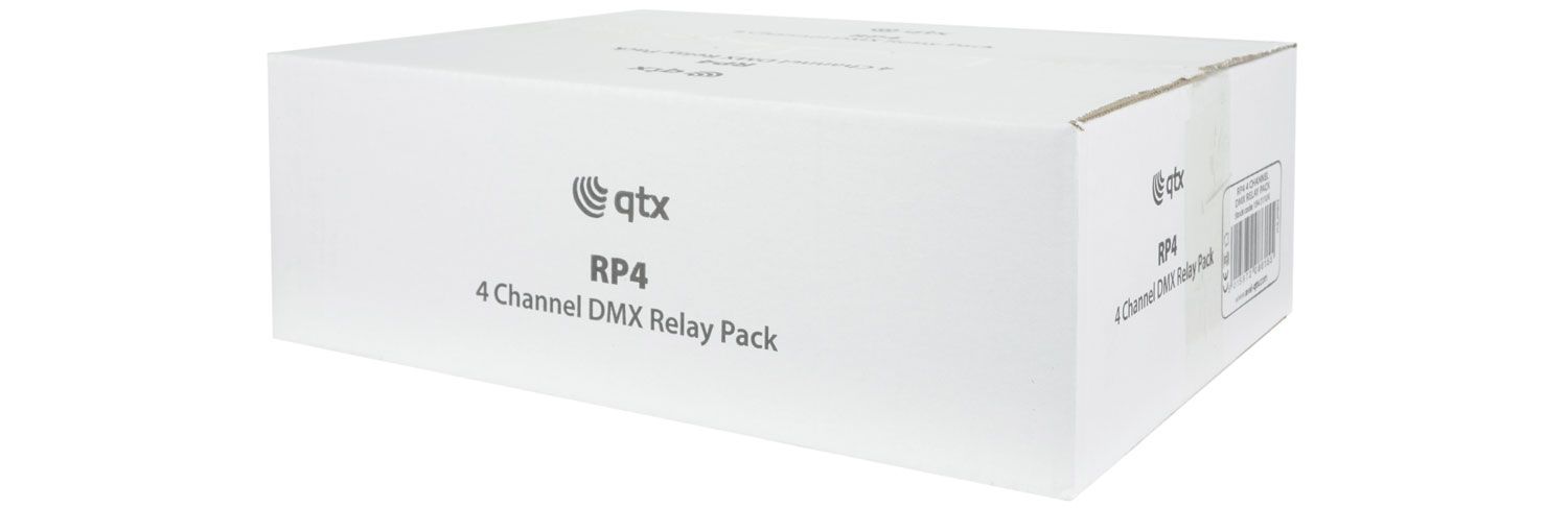 Qtx Rp4 4 Channel Dmx Relay Pack
