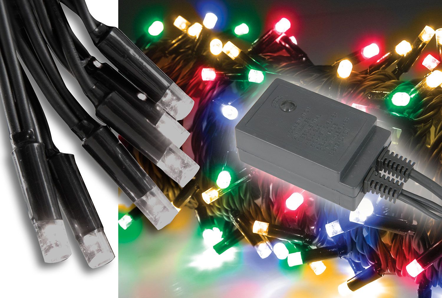 Lyyt Hd90c-rgba 90 Led Outdoor String Light With Controller - Multi-colour Rgba