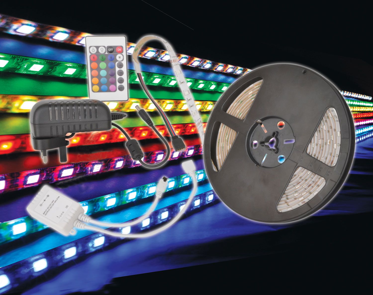 Lyyt Dk3-rgb30 3m Led Tape Kit - Rgb