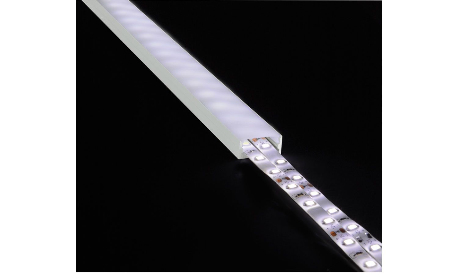 Lyyt Al2-c2310 Aluminium Led Tape Profile Wide Crown 2m Frosted