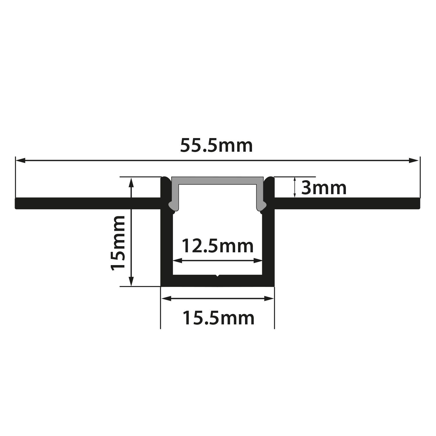 Lyyt Flush Mount Plaster In 2m