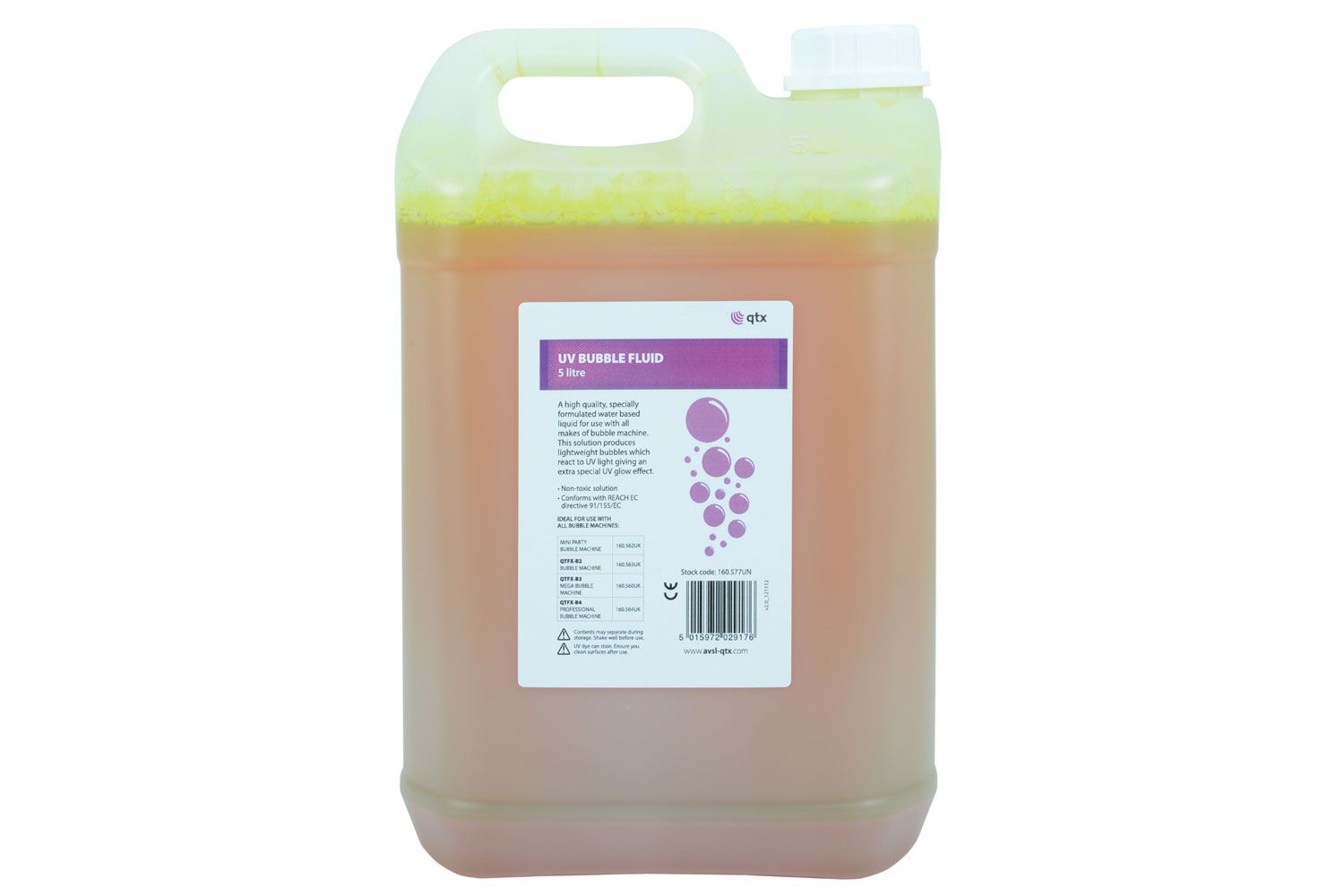 Qtx Uvbubble-5l Uv Bubble Fluid 5 Litre