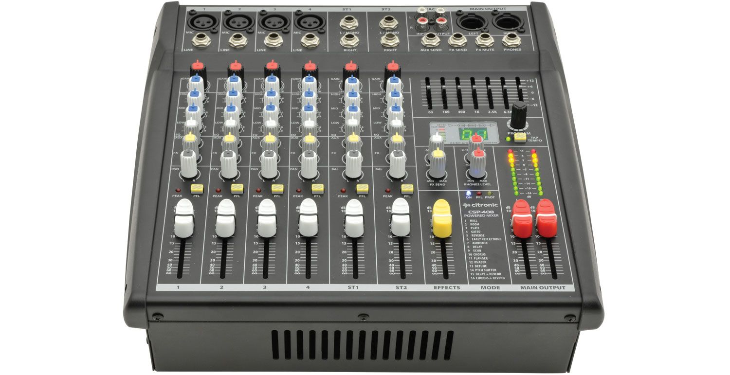 Citronic Csp-408 Powered Mixer 400w