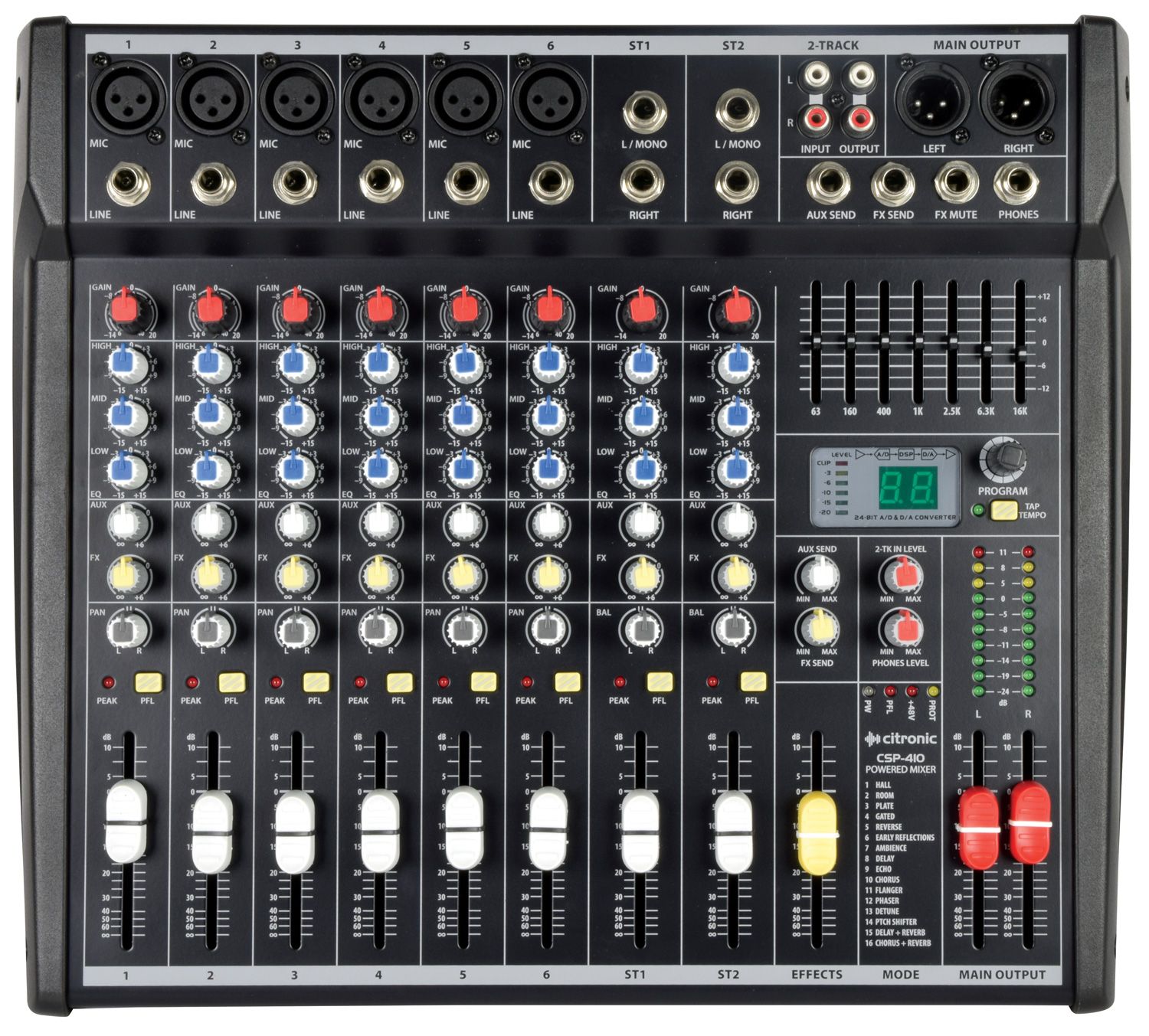 Citronic Csp-410 Powered Mixer 400w