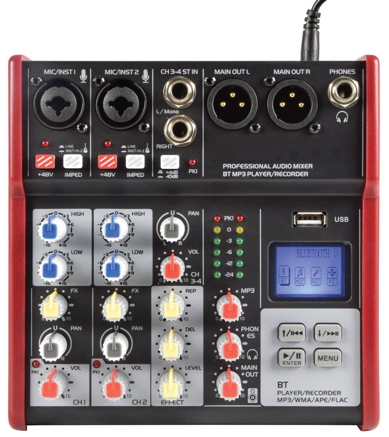 Citronic Csm-4 Mixer With Usb / Bluetooth Player