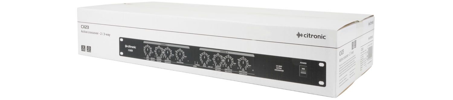 Citronic Cx23 Active Crossover - Stereo 2-way / Mono 3-way