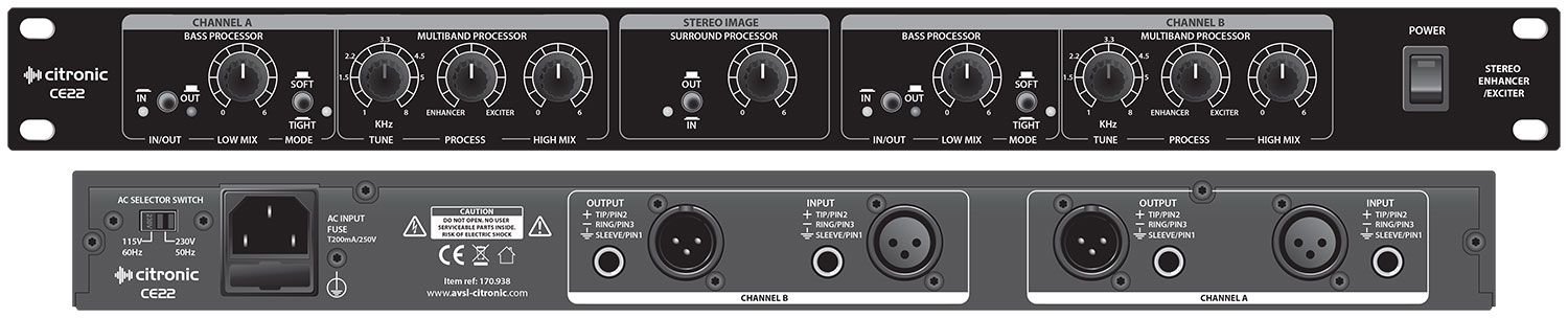 Stereo Enhancer/exciter, Citronic Ce22 170.938