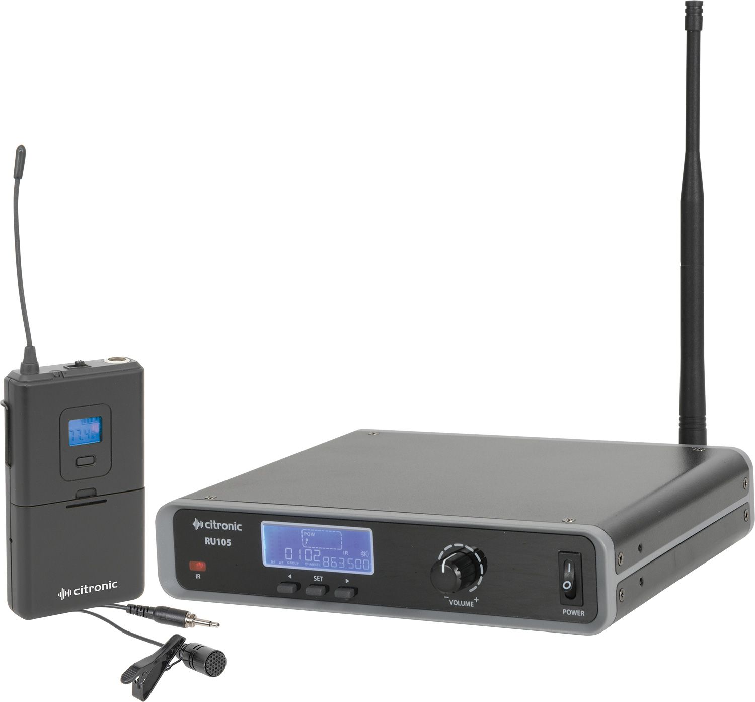 Neckband lavalier, Wireless Microphone , Citronic RU105-N 171.973