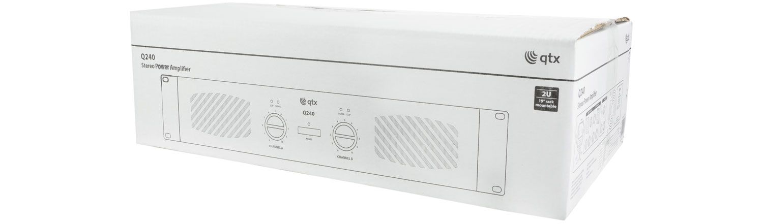 Qtx Q240 Power Amplifier 2 X 120w