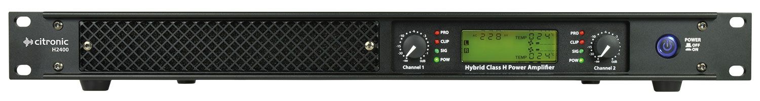 Citronic H2400, Hybrid Pa Amplifier 2x900w
