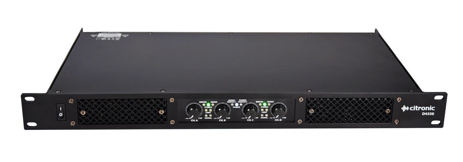 Citronic D4350 Quad Amplifier 4 X 350wrms