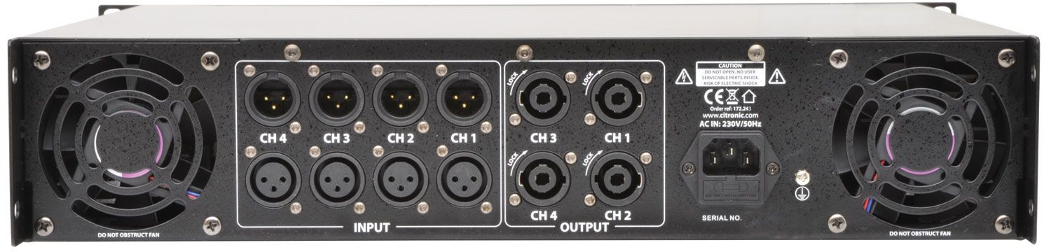 Citronic Qp2320 Quad Power Amplifier 4 X 580w