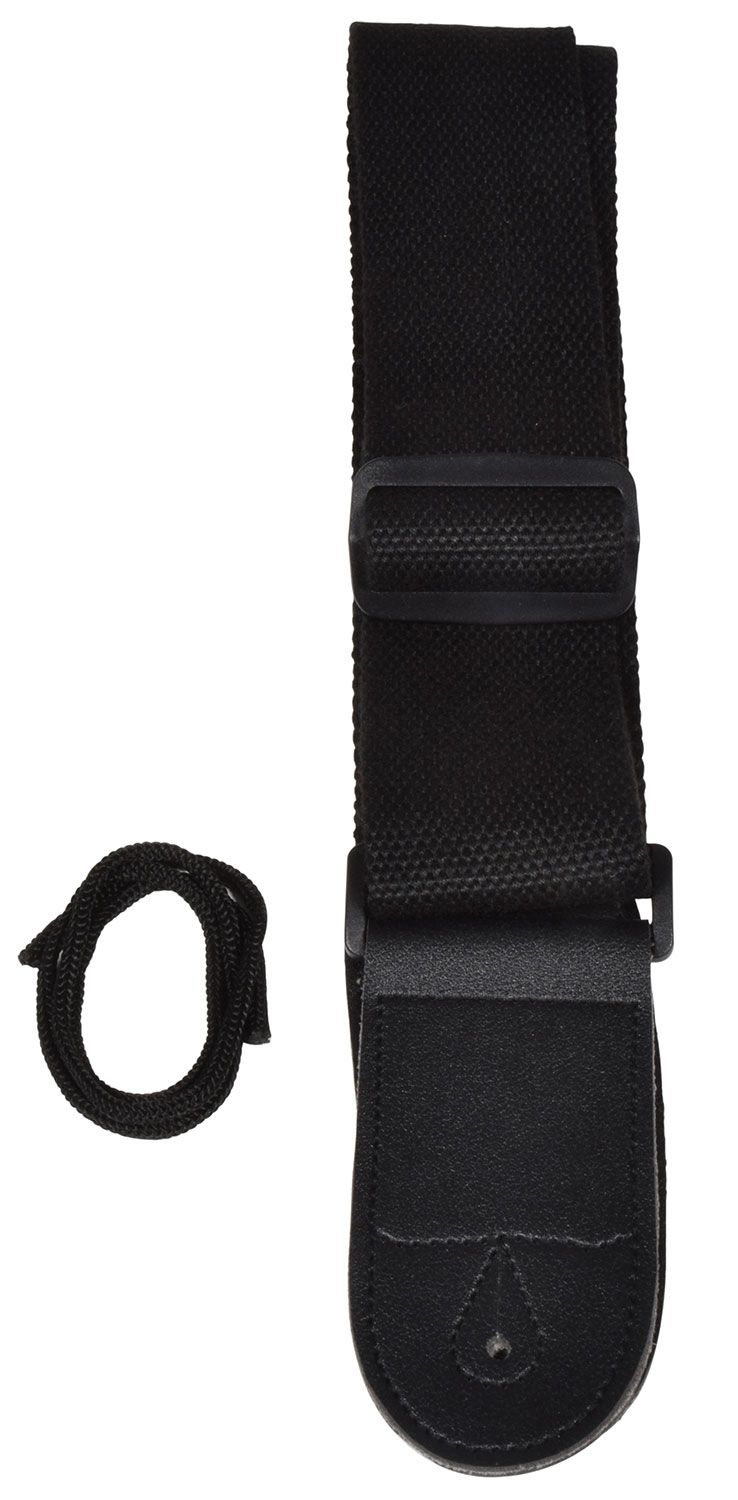 Chord Gs-cbk Guitar Strap Coarse Weave Black