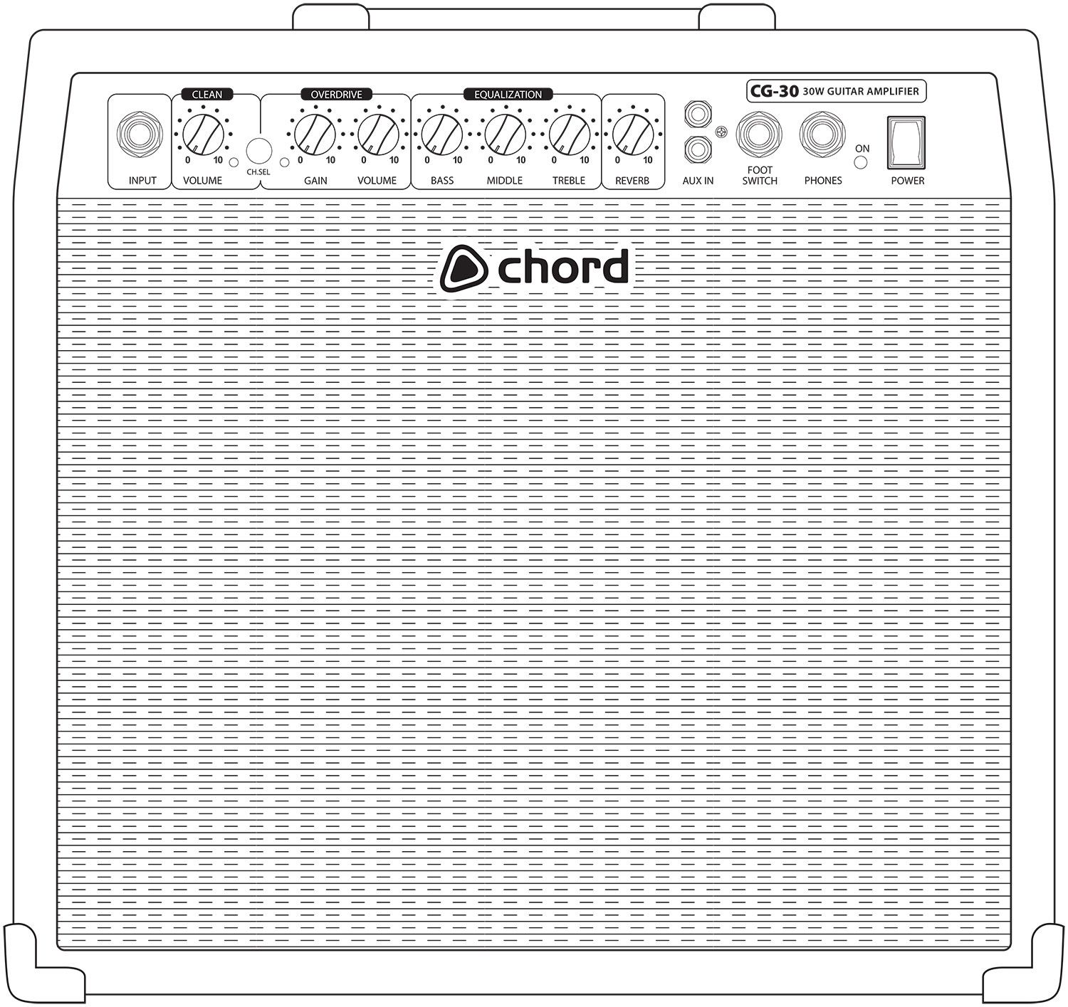 30w Lead Guitar Amplifier,  Chord Cg-30 