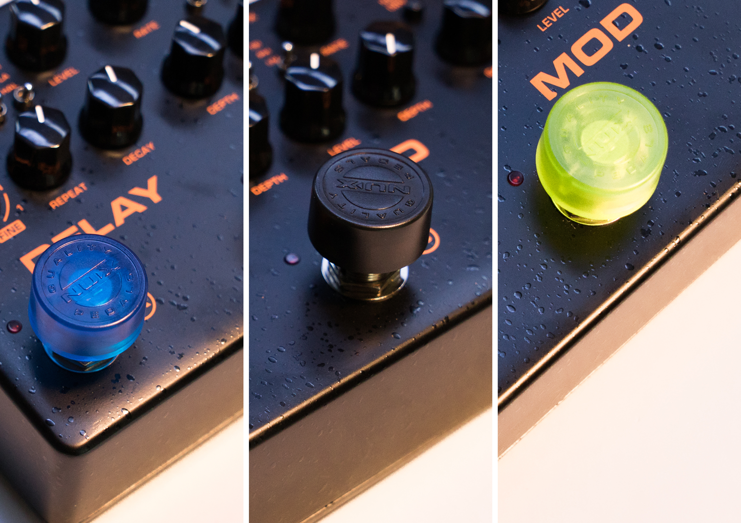 Nux Guitar Lead Pedal Toppers - Pack Of 5 Colours 