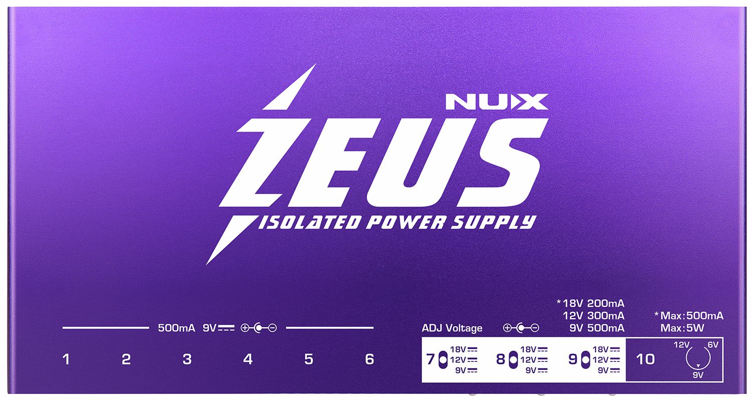 Nux Nip-z10 Zeus Guitar Pedal Power Supply