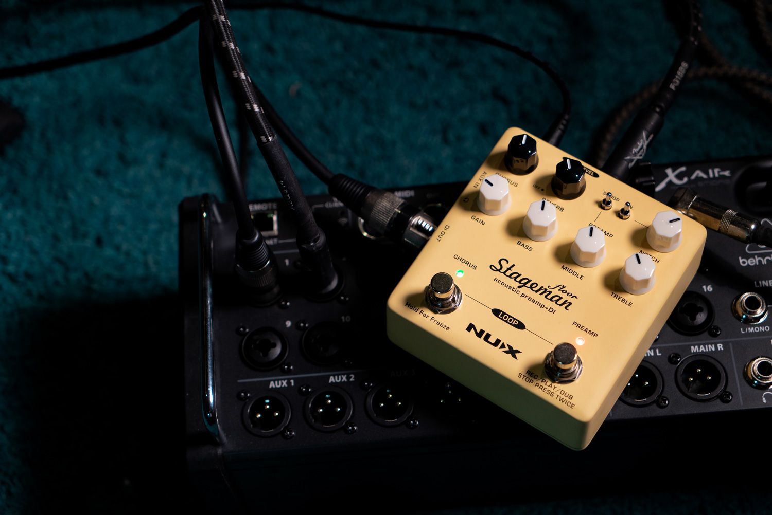 Nux Nap-5 Stageman Floor Acoustic Preamp Di Pedal