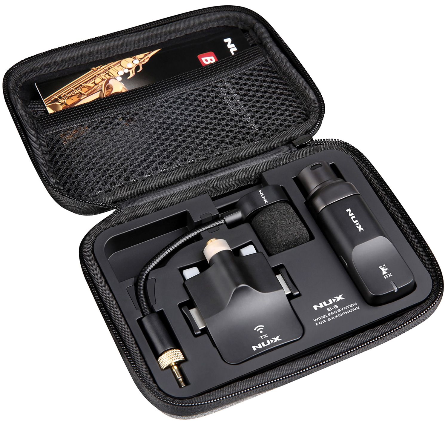 Wireless Saxophone Microphone System 2.4GHz, NUX NU-X B-6 