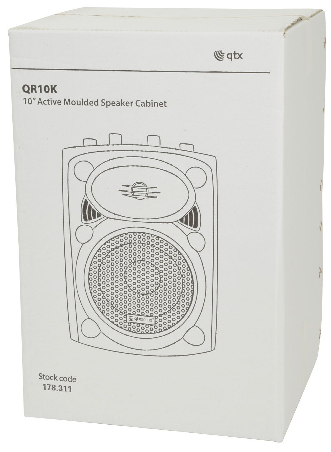 Qtx Qr10k Active Moulded PA Speaker Cabinet - 200wmax
