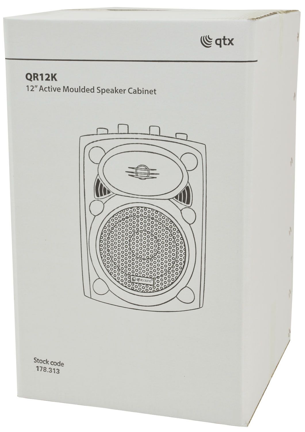 Qtx Qr12k Active Moulded Speaker Cabinet - 300wmax